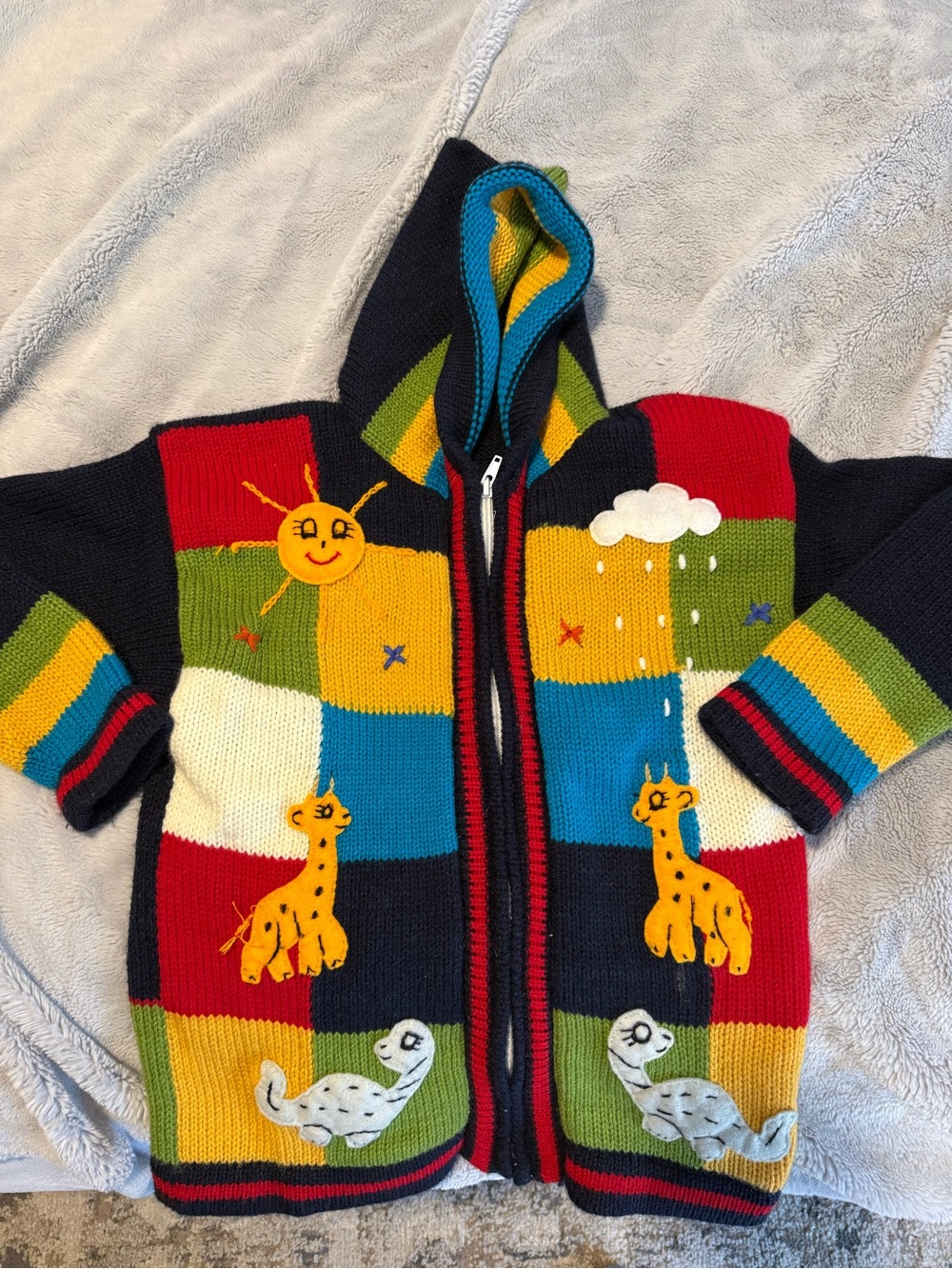 Authentic Peruvian kids sweater size M